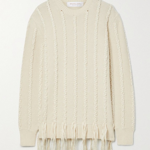 Michael Kors Collection's sweater is knitted from soft cashmere - the yarns - Picture 1 of 7